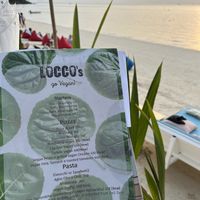 Vegan menu!  at Coco Locco in Koh Phangan