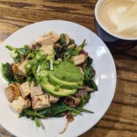 Vegan loaded hashbrowns with the addition of black beans and avocado #Veganuary at Bull and Bean in Durham