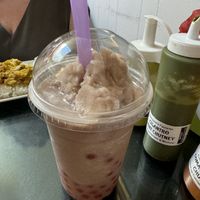 Blended popping boba bubble tea  at Anu Rana's Healthy Kitchen in Vashon Island