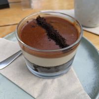 "No-reo", crushed biscuit with vegan cream and hazelnut at Paus in Dubai