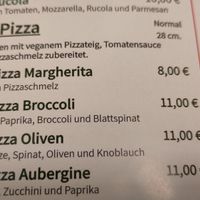 Verschiedene vegane Pizzen at Pizza Engel in Hoesbach
