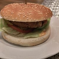 Veganer Burger at Pizza Engel in Hoesbach
