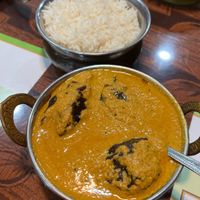 Bagara Baigan- Indian eggplant cooked in sauce made from peanuts, tamarind, onions & sesame seeds at 5th Element in Jacksonville