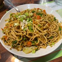 Veg Hakka Noodles- Noodles cooked with vegetables, soya sauce and ginger at 5th Element in Jacksonville