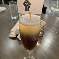 Black fist cocktail  at Vermilion in Chicago