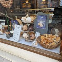 Vegan snow balls at Backerei Striffler in Rothenburg Ob Der Tauber