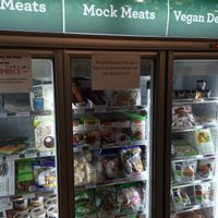 Frozen and refrigerated goods. at Vegan Grocery Store in Sydney