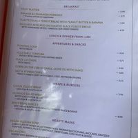 Menu at Bohemiaz Resort & Spa in Kampot