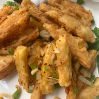 Salt and pepper chips - double cooked - delicious! at Bohemiaz Resort & Spa in Kampot