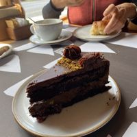 Vegan Chocolate cake  at Cassis in Puerto Varas