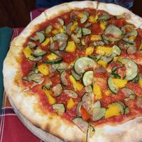 Margarita but added zucchini and pepper no cheese  at Dok Mai Lao Trattoria Italiana in Pakse