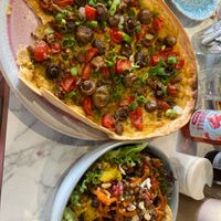 Lekker vegan flamkuchen und salade open unstillbar 18:00 Nice service   at LUCKY in Moenchengladbach