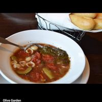 Minestrone Soup and breadsticks (Olive Garden Photo) at Olive Garden in Avon