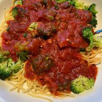 Pasta Marinara with Steamed Broccoli at Olive Garden in Avon