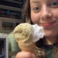Pistachio and coconut ice cream!  at Frigidarium in Rome