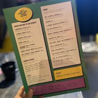 The vegan menu   at Nonna Said in Glasgow