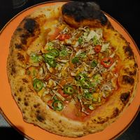 Nonner kebab pizza at Nonna Said in Glasgow