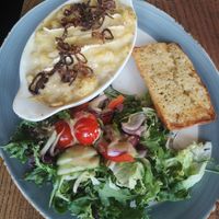 Vegetarian mac and cheese at Woolpack in Frome
