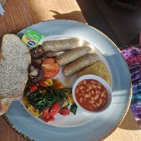 Vegan breakfast at Woolpack in Frome