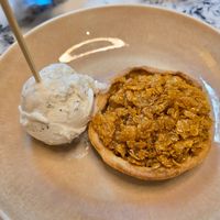 Cornflake tart and ice cream at Heavenly Desserts in Southampton