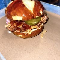 smoked bbq jackfruit sandwich  at Vegan Vibrationz in Plano