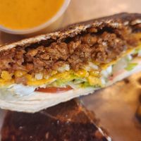 Crunch wrap at Vegan Vibrationz in Plano