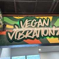 Signage  at Vegan Vibrationz in Plano