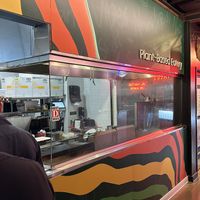 View into the kitchenn  at Vegan Vibrationz in Plano