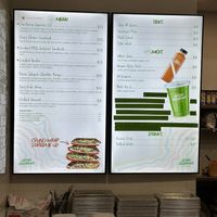 Menu as of April 2024  at Vegan Vibrationz in Plano