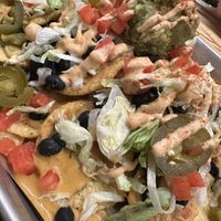 Nachos up closee  at Vegan Vibrationz in Plano