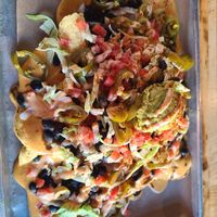 Vegan nachos at Vegan Vibrationz in Plano
