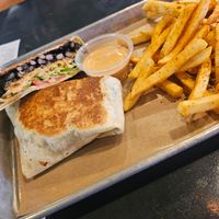 Black Bean Crunch Wrap Supreme  😋 at Vegan Vibrationz in Plano