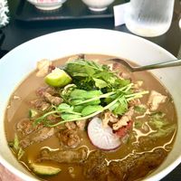 BOAT NOODLE SOUP 🍲 HUGE! and one of the best meals 💖  at Peace Kitchen - Kallio in Helsinki