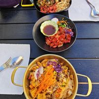 sukhotai noodles - not really beef starter - korean style spicy noodles at Peace Kitchen - Kallio in Helsinki