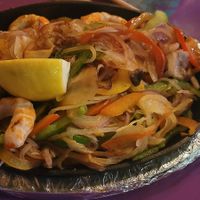 Vegan shrimp fajitas at Lupita's Cantina in Perrysburg