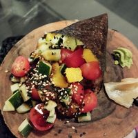 Temaki Califórnia Vegetariano at Titô Sushi Bar in Carrancas