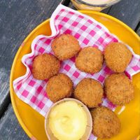 Vegan bitterballen at Pannenkoekenhuis de Oase in Vogelenzang