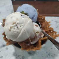 3 scoops an eye watering $19.50! at Via Lactea Scoop Shop in San Juan