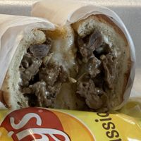 Vegan Steak n Cheese Sub  at Mary's Vegan Soul Food Kitchen in Kinston