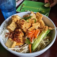 Really good Tofu bowl (ask for soy instead of fish sauce) at Pho Shizzle in Seattle