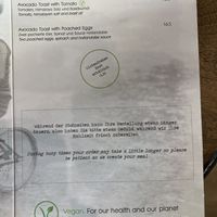 All day menu  at Velo Cafe & Bar in Interlaken