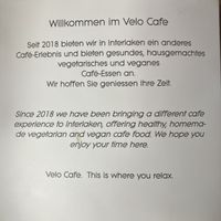 Welcome  at Velo Cafe & Bar in Interlaken