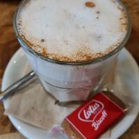 Chai Latte with oat milk at Velo Cafe & Bar in Interlaken