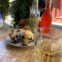 Blueberry Muffins at Velo Cafe & Bar in Interlaken