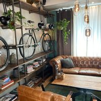 Cute interior at Velo Cafe & Bar in Interlaken