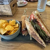 Vegan Club Sandwichh  at Velo Cafe & Bar in Interlaken