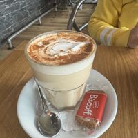 Oat Latte  at Velo Cafe & Bar in Interlaken