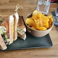 Club sandwich at Velo Cafe & Bar in Interlaken