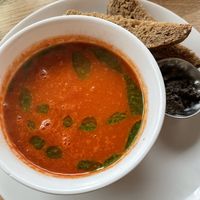 Vegan soup  at Restaurant café Heidezicht in Bussum