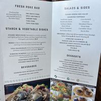 Luau Menu-Vegan items and friendly service!  at Polynesian Cultural Center in Laiea